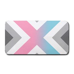 Flag X Blue Pink Grey White Chevron Medium Bar Mats