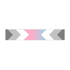 Flag X Blue Pink Grey White Chevron Flano Scarf (Mini)