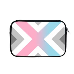 Flag X Blue Pink Grey White Chevron Apple MacBook Pro 13  Zipper Case