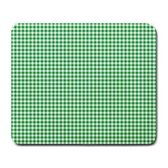 Green Tablecloth Plaid Line Large Mousepads