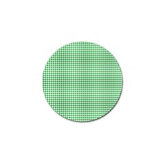 Green Tablecloth Plaid Line Golf Ball Marker (4 Pack)