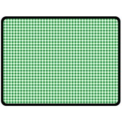 Green Tablecloth Plaid Line Double Sided Fleece Blanket (large)  by Alisyart