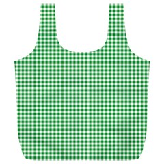 Green Tablecloth Plaid Line Full Print Recycle Bags (l) 