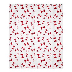 Hour Glass Pattern Red White Triangle Shower Curtain 60  X 72  (medium)  by Alisyart