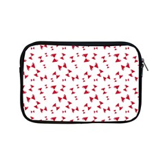 Hour Glass Pattern Red White Triangle Apple Ipad Mini Zipper Cases