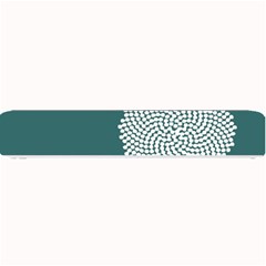 Green Circle Floral Flower Blue White Small Bar Mats