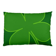 Leaf Clover Green Pillow Case by Alisyart