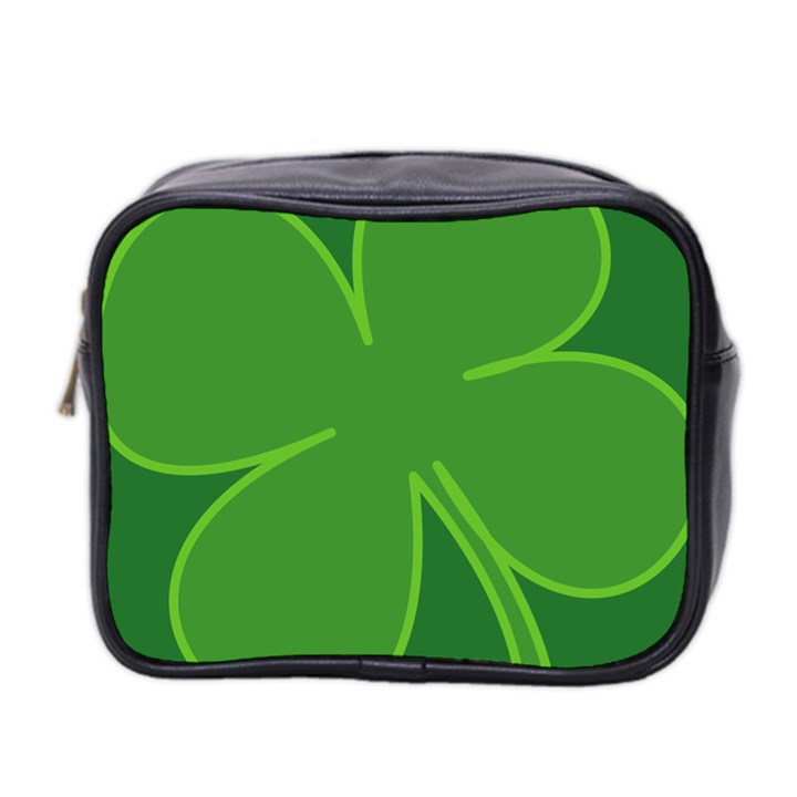 Leaf Clover Green Mini Toiletries Bag 2-Side