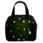 Graphics Green Leaves Star White Floral Sunflower Classic Handbags (2 Sides) Front