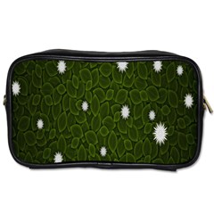 Graphics Green Leaves Star White Floral Sunflower Toiletries Bags 2-side