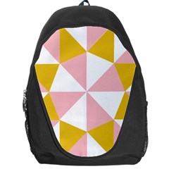 Learning Connection Circle Triangle Pink White Orange Backpack Bag