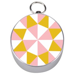 Learning Connection Circle Triangle Pink White Orange Silver Compasses by Alisyart