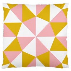 Learning Connection Circle Triangle Pink White Orange Standard Flano Cushion Case (one Side) by Alisyart