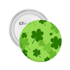Leaf Clover Green Line 2 25  Buttons