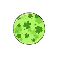 Leaf Clover Green Line Hat Clip Ball Marker (4 Pack)