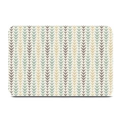 Leaf Triangle Grey Blue Gold Line Frame Plate Mats