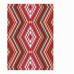 Indian Pattern Sweet Triangle Red Orange Purple Rainbow Small Garden Flag (two Sides)