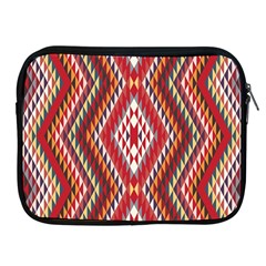 Indian Pattern Sweet Triangle Red Orange Purple Rainbow Apple Ipad 2/3/4 Zipper Cases by Alisyart