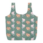 Lifestyle Repeat Girl Woman Female Full Print Recycle Bags (L)  Back