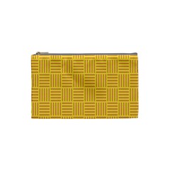 Plaid Line Orange Yellow Cosmetic Bag (small) 