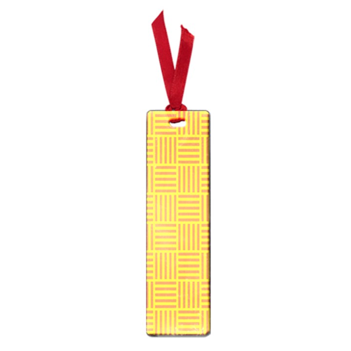 Plaid Line Orange Yellow Small Book Marks