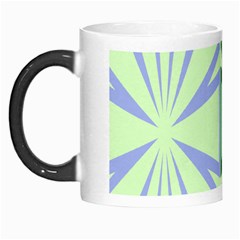 Starburst Shapes Large Green Purple Morph Mugs by Alisyart