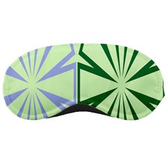 Starburst Shapes Large Green Purple Sleeping Masks