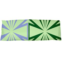 Starburst Shapes Large Green Purple Body Pillow Case Dakimakura (two Sides)