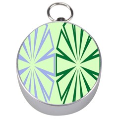 Starburst Shapes Large Green Purple Silver Compasses