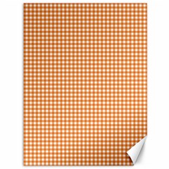 Orange Tablecloth Plaid Line Canvas 36  X 48   by Alisyart