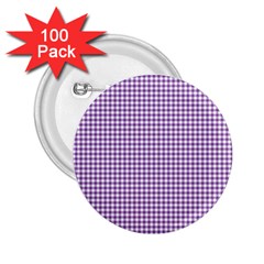 Purple Tablecloth Plaid Line 2 25  Buttons (100 Pack)  by Alisyart
