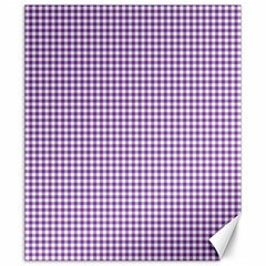 Purple Tablecloth Plaid Line Canvas 20  X 24   by Alisyart