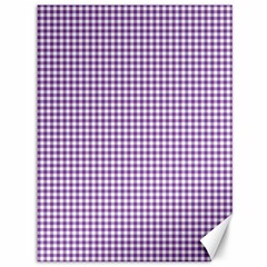 Purple Tablecloth Plaid Line Canvas 36  X 48  