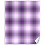 Purple Tablecloth Plaid Line Canvas 11  x 14   10.95 x13.48  Canvas - 1