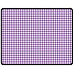 Purple Tablecloth Plaid Line Fleece Blanket (medium)  by Alisyart