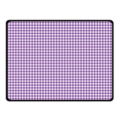 Purple Tablecloth Plaid Line Double Sided Fleece Blanket (small)  by Alisyart