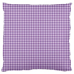 Purple Tablecloth Plaid Line Standard Flano Cushion Case (two Sides) by Alisyart