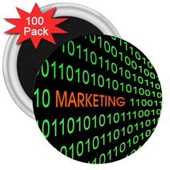 Marketing Runing Number 3  Magnets (100 Pack) by Alisyart
