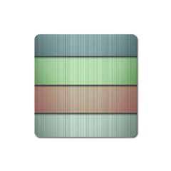 Modern Texture Blue Green Red Grey Chevron Wave Line Square Magnet by Alisyart