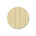 Tomboy Line Yellow Red Magnet 3  (Round) Front
