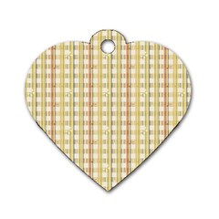 Tomboy Line Yellow Red Dog Tag Heart (two Sides) by Alisyart