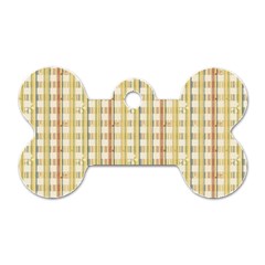 Tomboy Line Yellow Red Dog Tag Bone (two Sides)