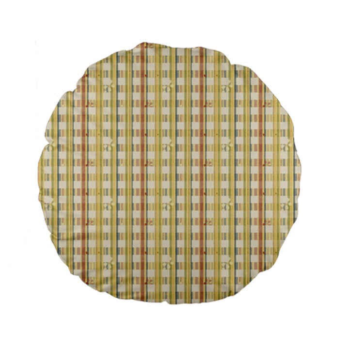 Tomboy Line Yellow Red Standard 15  Premium Flano Round Cushions