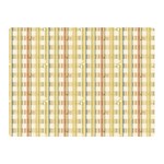 Tomboy Line Yellow Red Double Sided Flano Blanket (Mini)  35 x27  Blanket Front