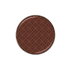 Coloured Line Squares Plaid Triangle Brown Line Chevron Hat Clip Ball Marker (4 Pack)