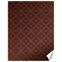 Coloured Line Squares Plaid Triangle Brown Line Chevron Canvas 12  X 16   by Alisyart