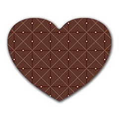 Coloured Line Squares Plaid Triangle Brown Line Chevron Heart Mousepads by Alisyart