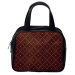 Coloured Line Squares Plaid Triangle Brown Line Chevron Classic Handbags (One Side) Front