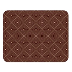 Coloured Line Squares Plaid Triangle Brown Line Chevron Double Sided Flano Blanket (large)  by Alisyart