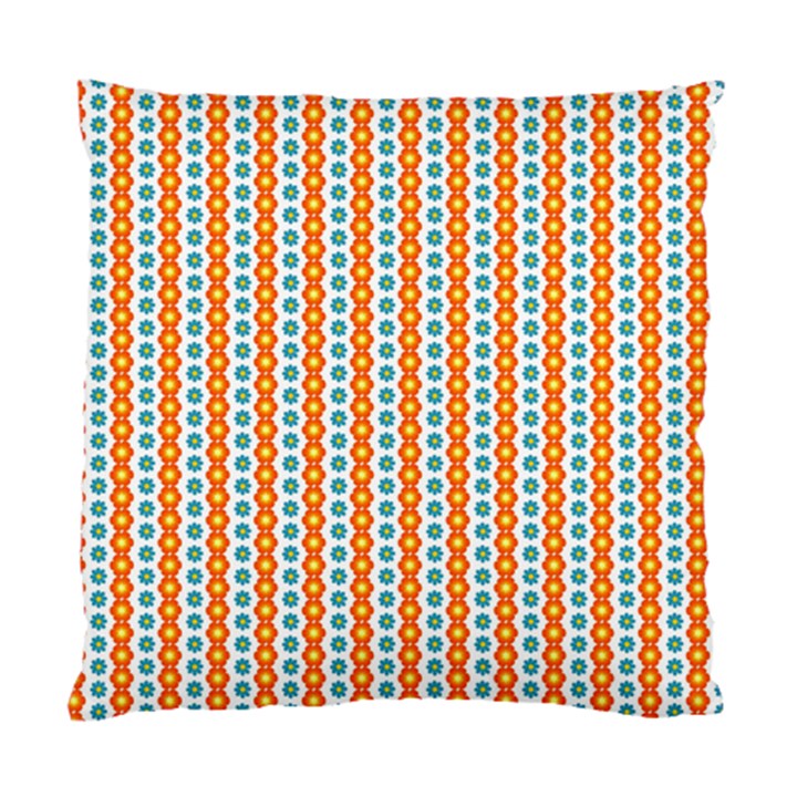 Sunflower Orange Gold Blue Floral Standard Cushion Case (Two Sides)